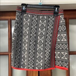 Krimson Klover knit patterned sweater skirt wool blend womens size M